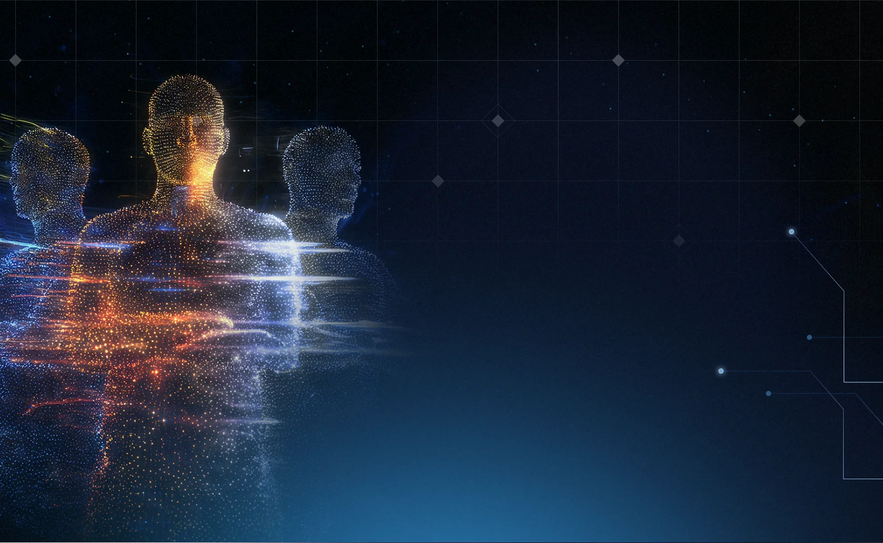 Futuristic digital security visualization